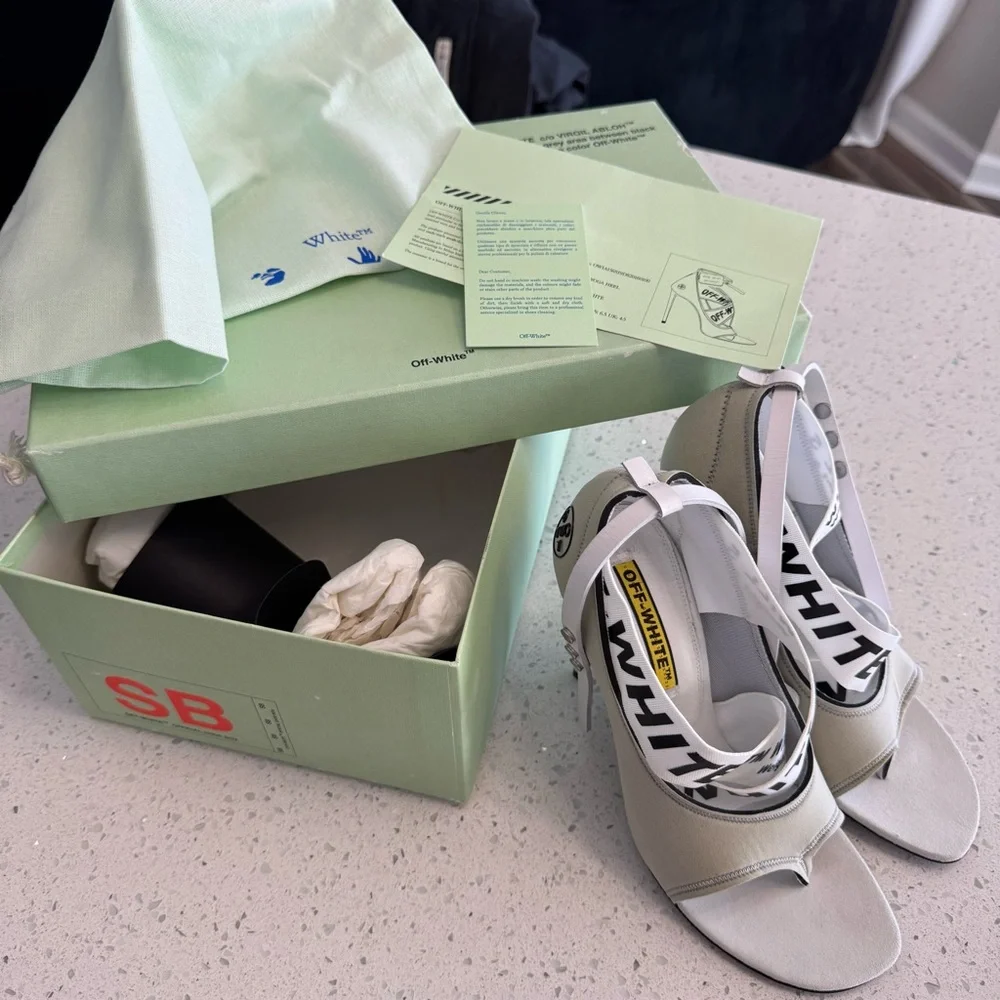 Off-White Women's White Heels - Picture 12 of 16